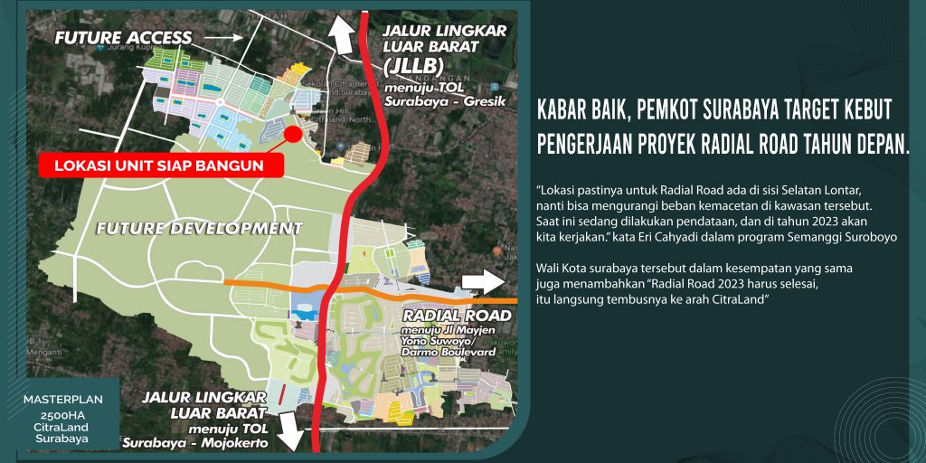 Kabar Baik, Pemkot Surabaya Target Kebut Pengerjaan Proyek Radial Road ...