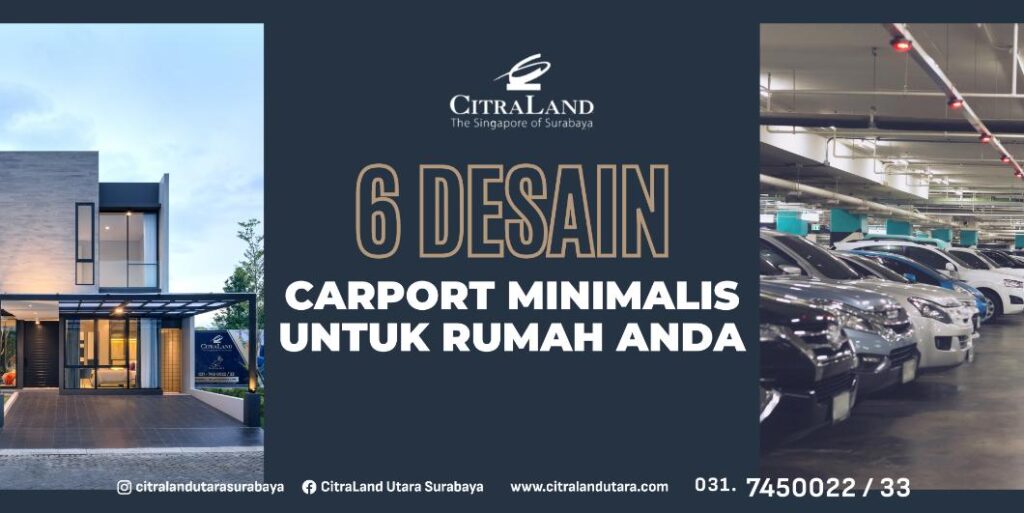 Desain carport minimalis