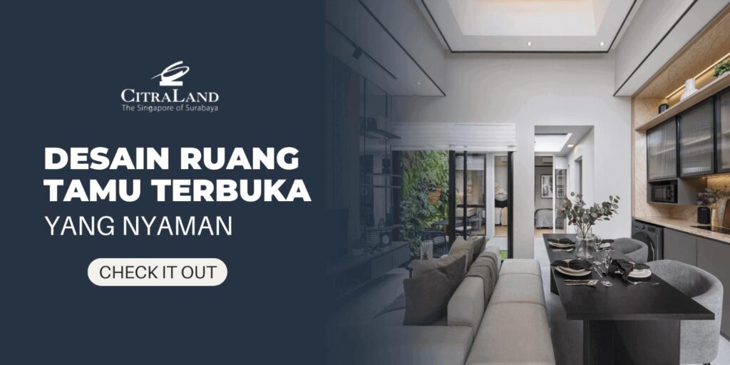 Desain Ruang Tamu Terbuka